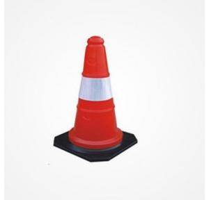 Traffic Cone With Rubber Base